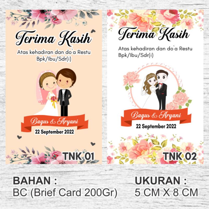 Jual Kartu Ucapan Terima Kasih Souvenir | Shopee Indonesia