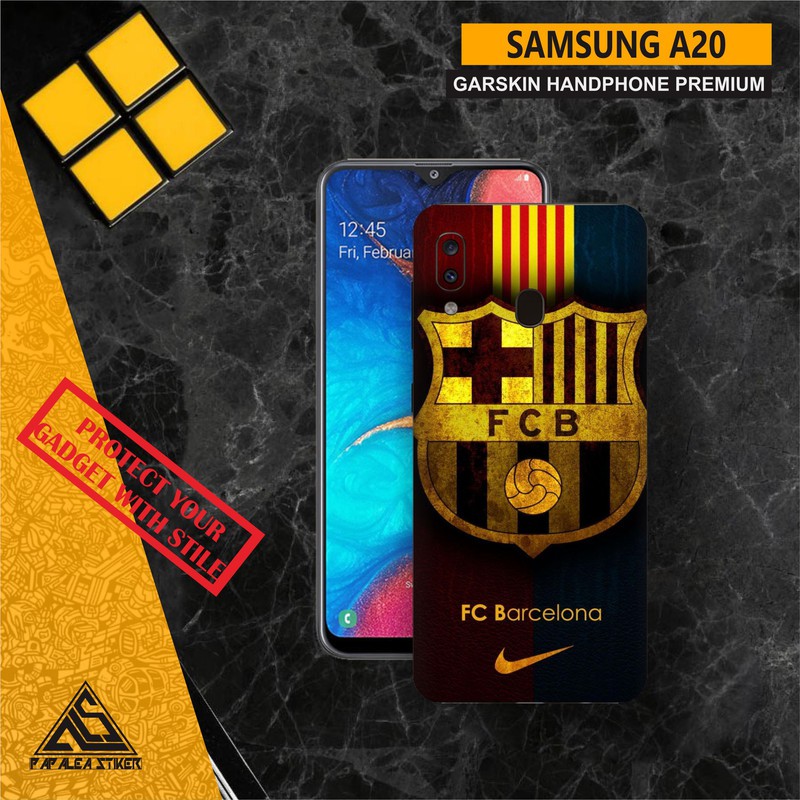 GARSKIN HANDPHONE SAMSUNG A20 BARCA