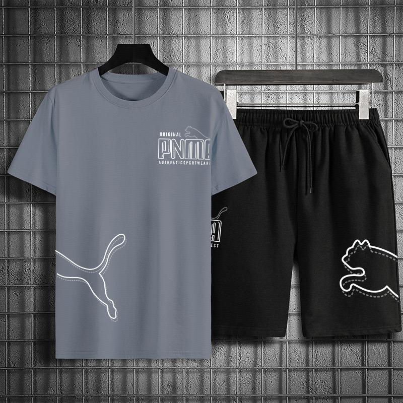 POLILE781 - STELAN PNMA / satu pasang / atasan lengan pendek / celana pendek / fashion cowo terlaris / terbaru / termurah