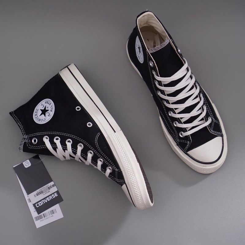 SEPATU CONVERSE 70s BLACK WHITE PRIA WANITA PREMIUM QUALITY