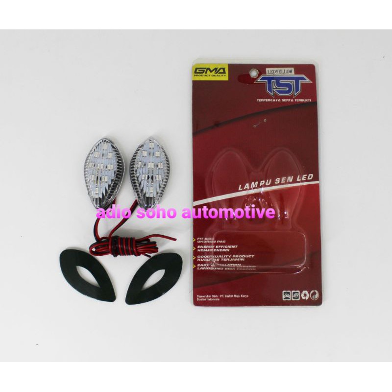 lampu sen tempel oval kecil led  universal merek tst