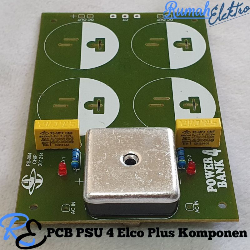 PCB PSU 4 Elco Plus Komponen