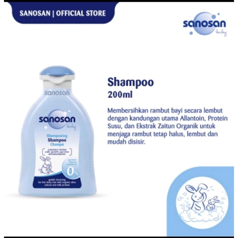 Sanosan Baby Shampoo 200ml / Shampoo Baby