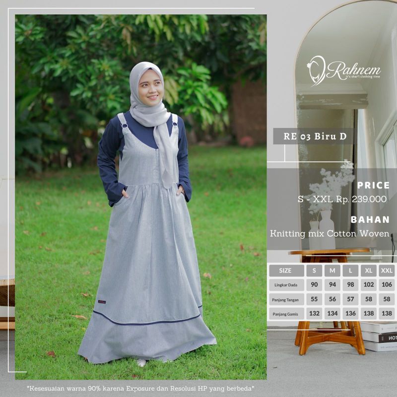 RAHNEM RE 03 || GAMIS REMAJA || GAMIS DEWASA || GAMIS TERBARU || GAMIS MURAH || GAMIS ANGGUN || GAMI