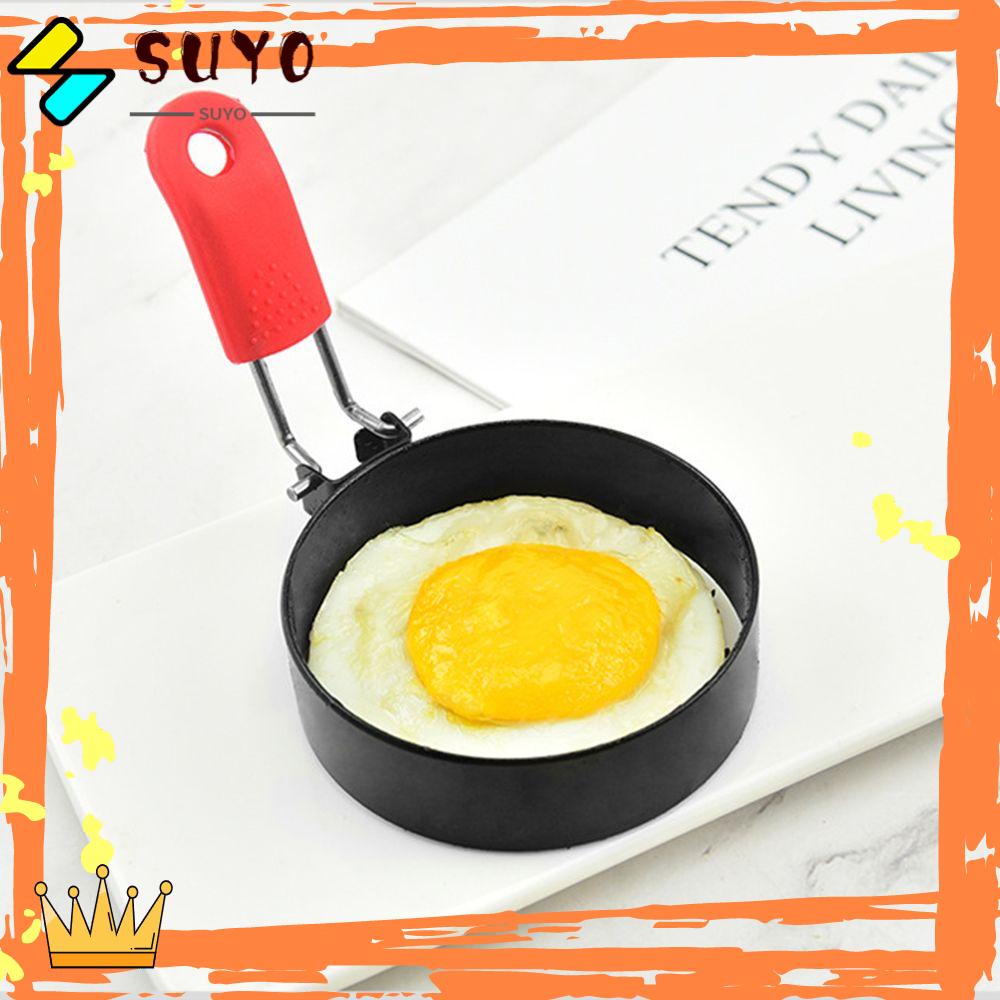 Suyo Cetakan Telur Omelet Bentuk Bulat Bahan Metal