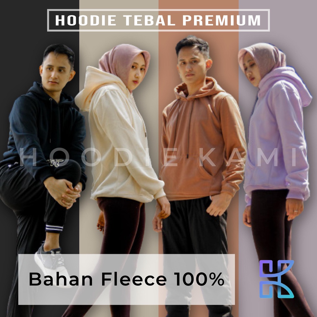 Hoodiekami Sweater Hoodie Polos Pria Wanita Premium