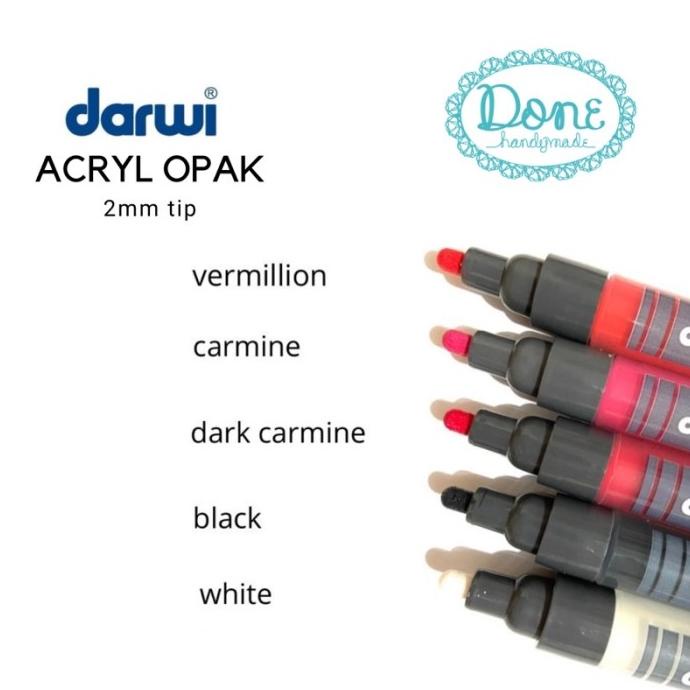 

darwi marquer ACRYL opak acrylic pen alat lukis resin Cat lukis opak 2