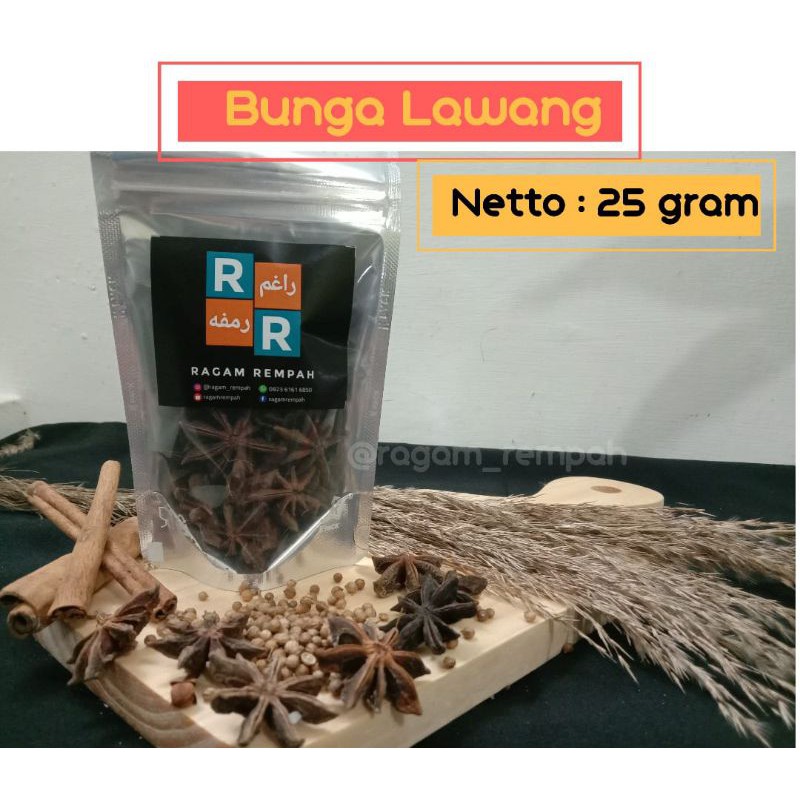 

Bunga Lawang perbungkus 25 gr