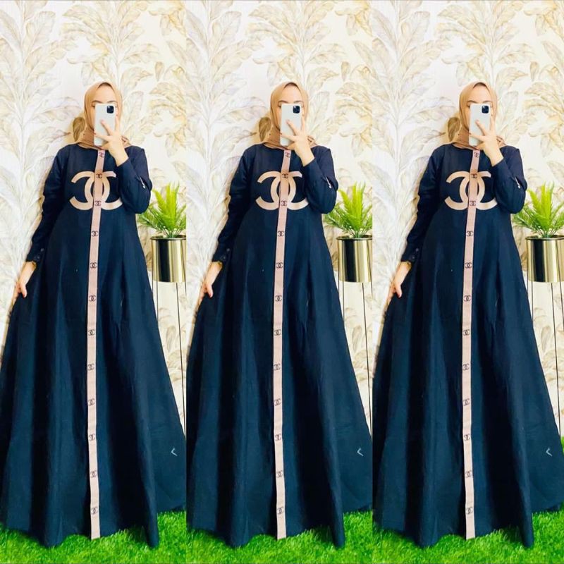 Gamis polos linen/gamis linen/gamis gucci shrr /shr premium