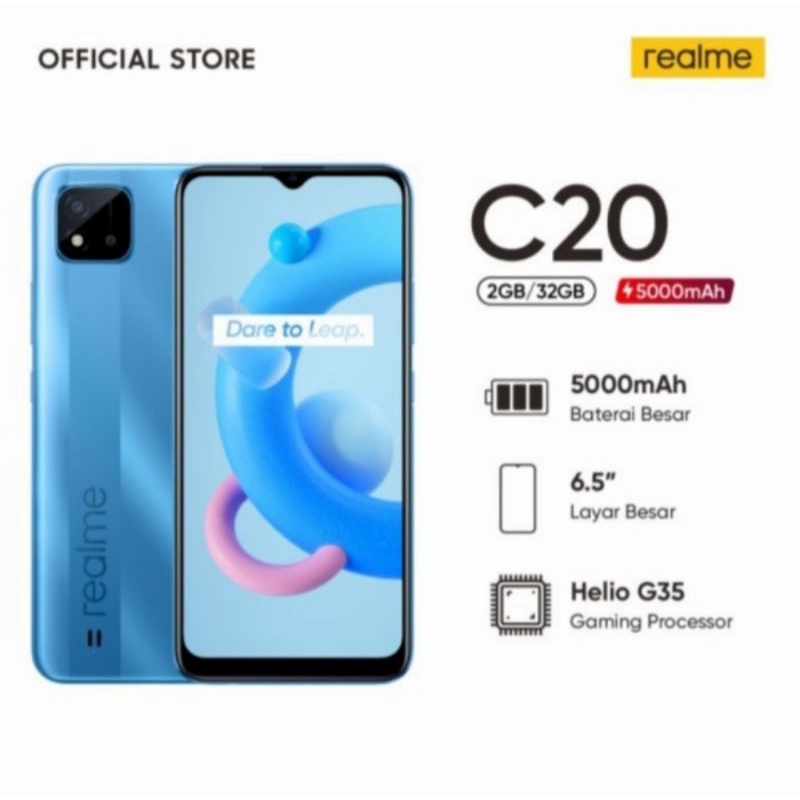 HP REALME C20 RAM 2/32 resmi