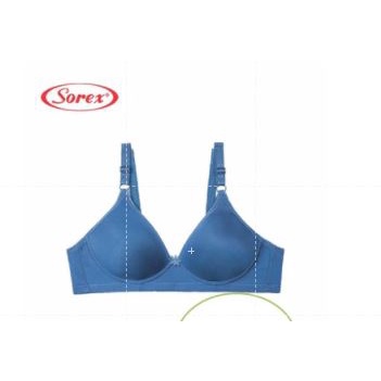 Bra BH Tanpa Kawat Super Soft Sorex 17238-42 Biru Tua