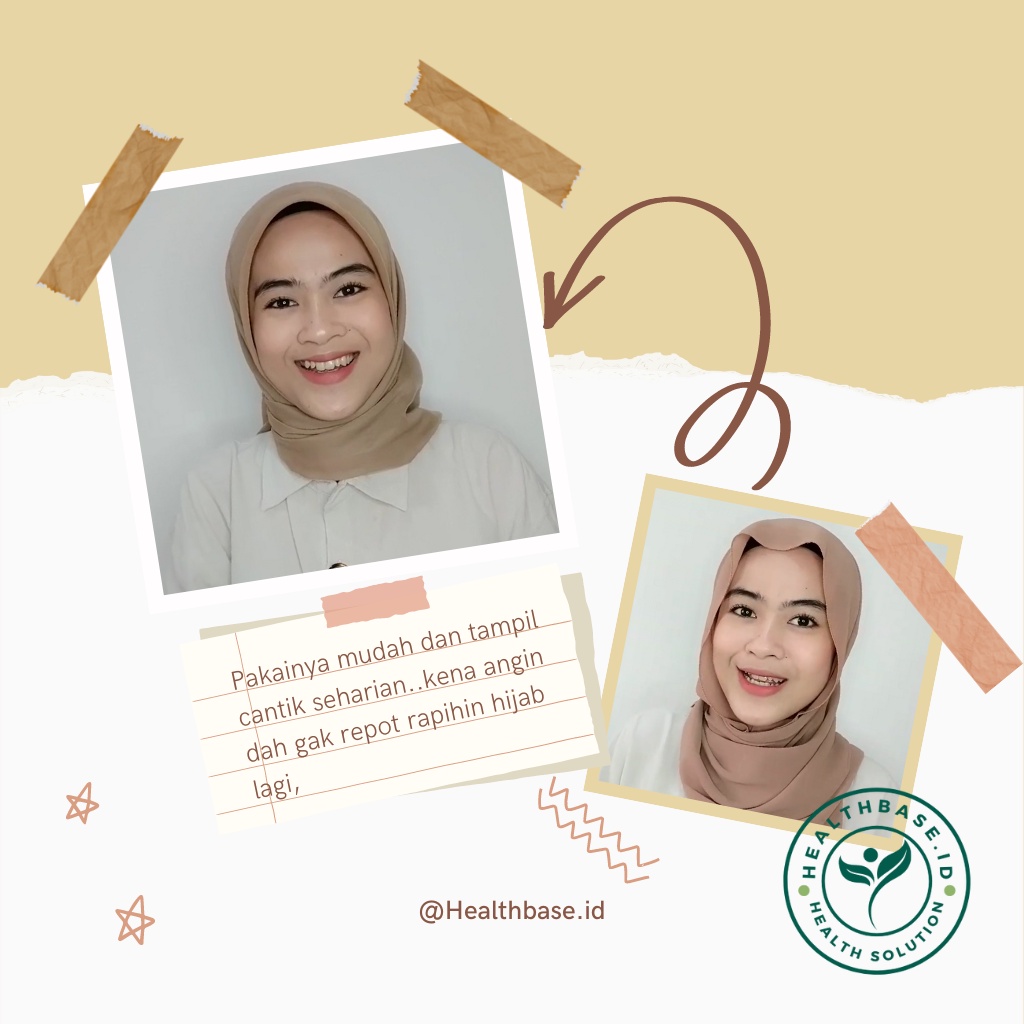 Healthbase.id Hijab Spray Anti Letoy Anti Lepek Anti Bakteri Dengan Parfum Pewangi Bikin Jilbab Kerudung Tegak Sepanjang Hari 100ml