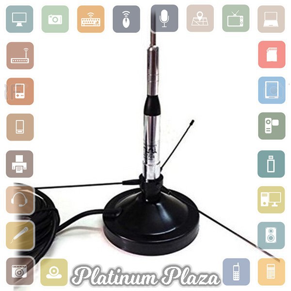 Taffware Pofung Nagoya Antenna UHF-F 10-1300MHz Ground Radical for`123NVH- Black