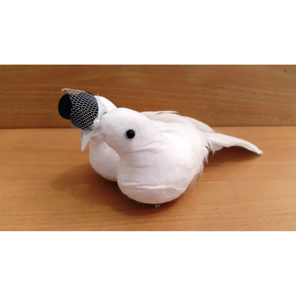 dekorasi / pajangan / hiasan Merpati Couple Ukuran L  /  Merpati Artificial /  Merpat Sepasang / Pen