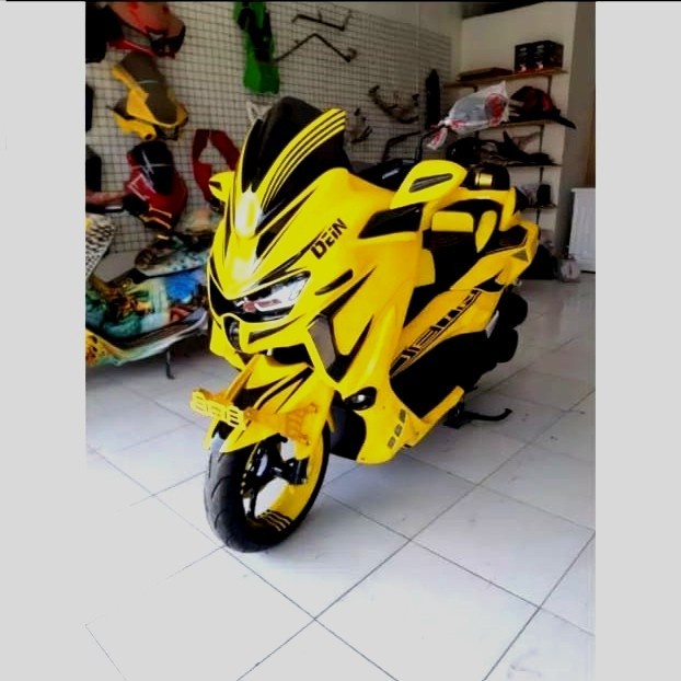 ❤ PAKET LENGKAP BODY PREDATOR ALL NEW NMAX CUSTOM YELLOW❤