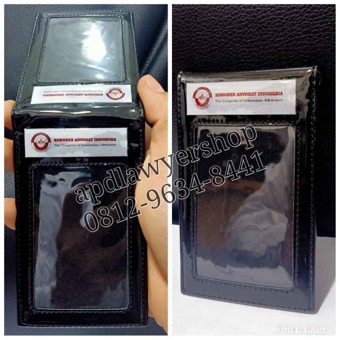 

Gilaa!!! Name Tag Id Card Saku Dompet Kartu Saku Kulit Kai Advokat Hitam Glossy Hot Sale