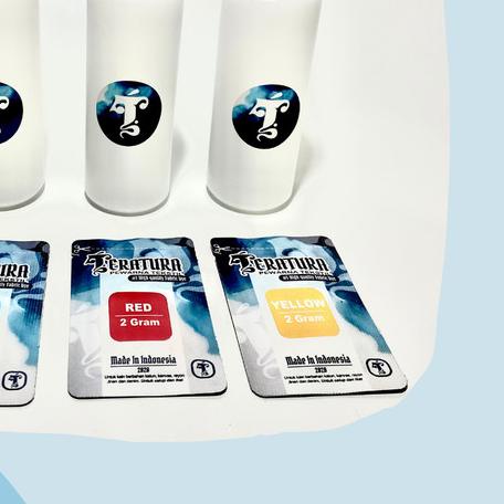 

➸ TERATURA Paket 3 Pewarna Kain dan Tekstil / Pewarna Tie Dye + 3 Botol - black ♠