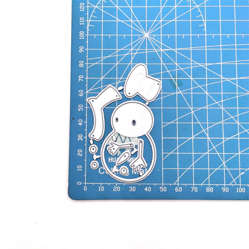 Cutting Dies Bahan Carbon Steel Desain Snowman Natal Untuk Membuat Kartu Kertas Album Foto Scrapbooking