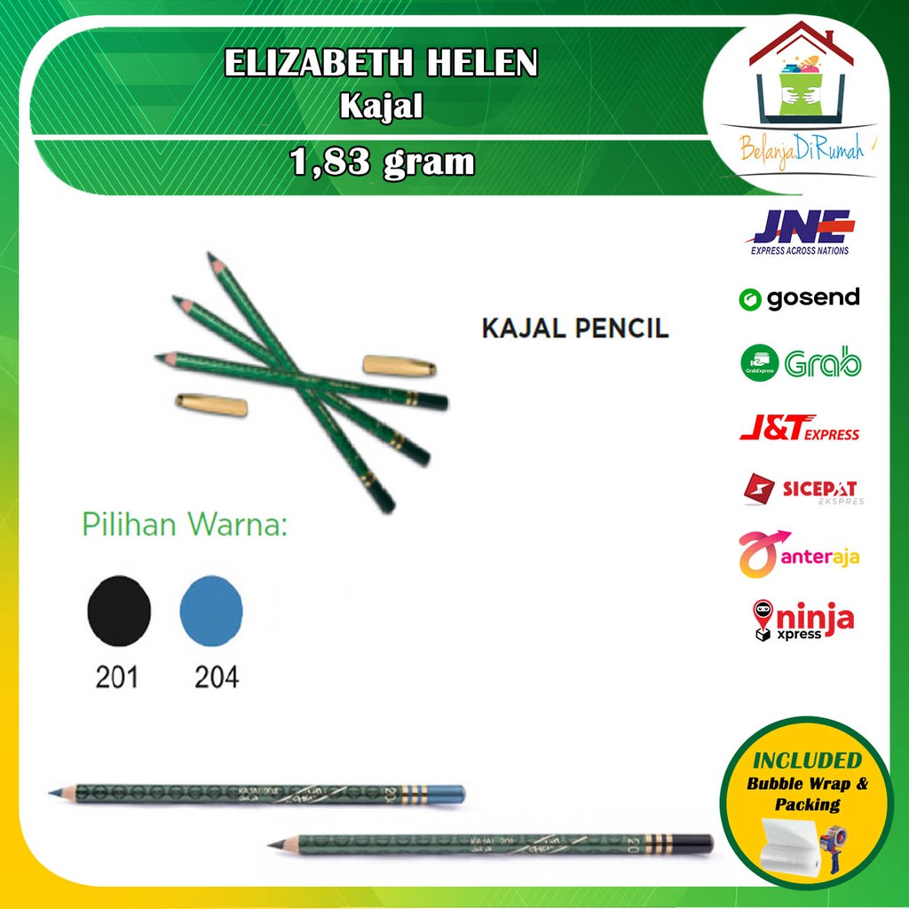 Pensil Celak Elizabeth Helen Kajal Pencil 1,8gr | Banyak Pilihan Varian