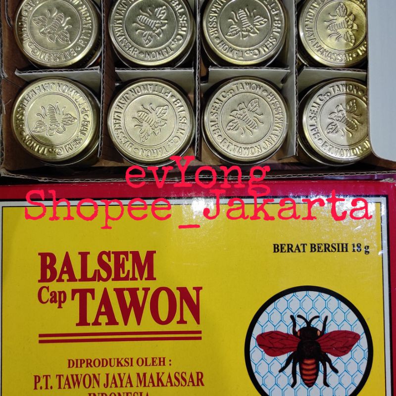 BALSEM CAP TAWON ASLI MAKASSAR 18 GRAM