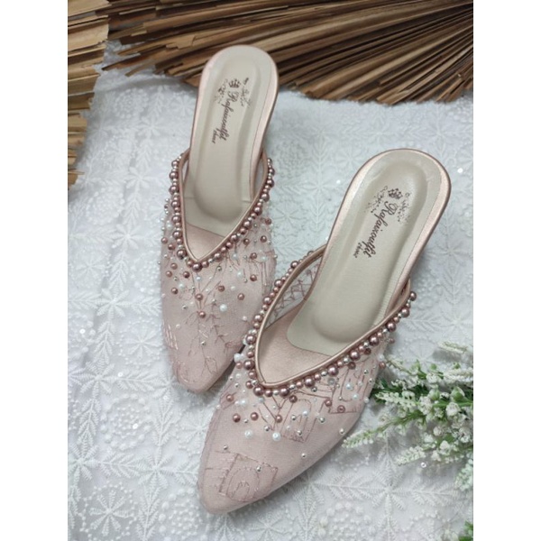 sepatu Anaya rosegold tinggi 5cm