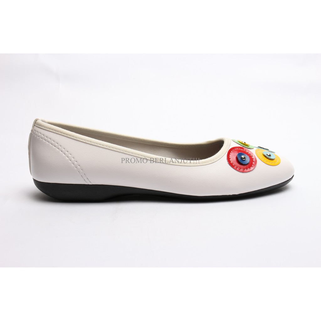 PROMO BERLANJUT Sepatu Wanita Flatshoes HEM Putih - 550