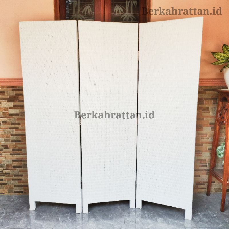 Partisi Penyekat Ruangan Minimalis / Sekat Ruangan Minimalis Rotan Sintetis Portable