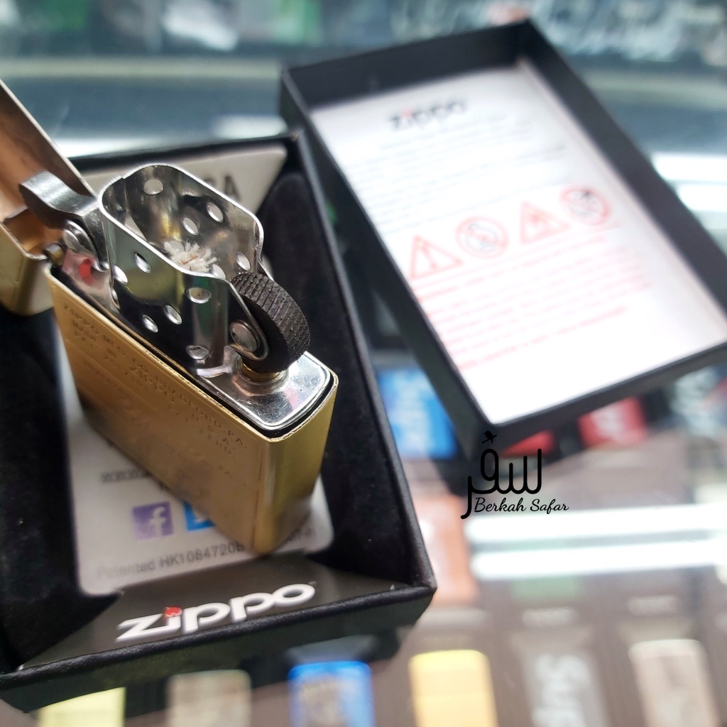 Korek Zippo Gold Full Engraving BradFord Zippo High Premium Quality Made In Usa &quot;Limited Edition&quot; - Free Box