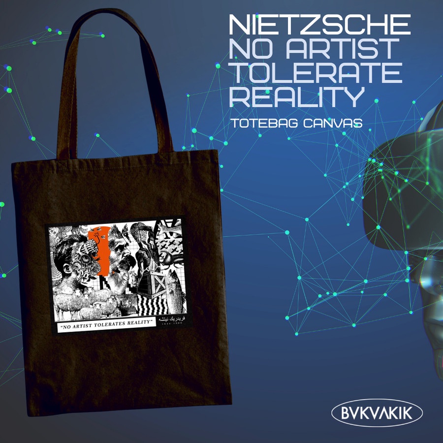 Tote Bag Nietzsche No Artist