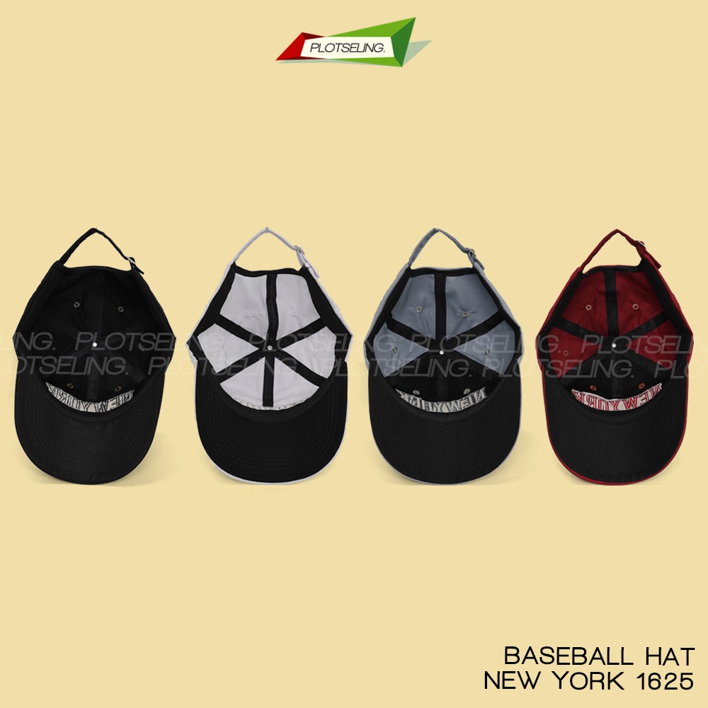 Topi Baseball NEW YORK EST. 1625 Pria Wanita Distro New York Est 1625 Classic Cap Casual Sport Abu Merah Hitam Putih Unisex