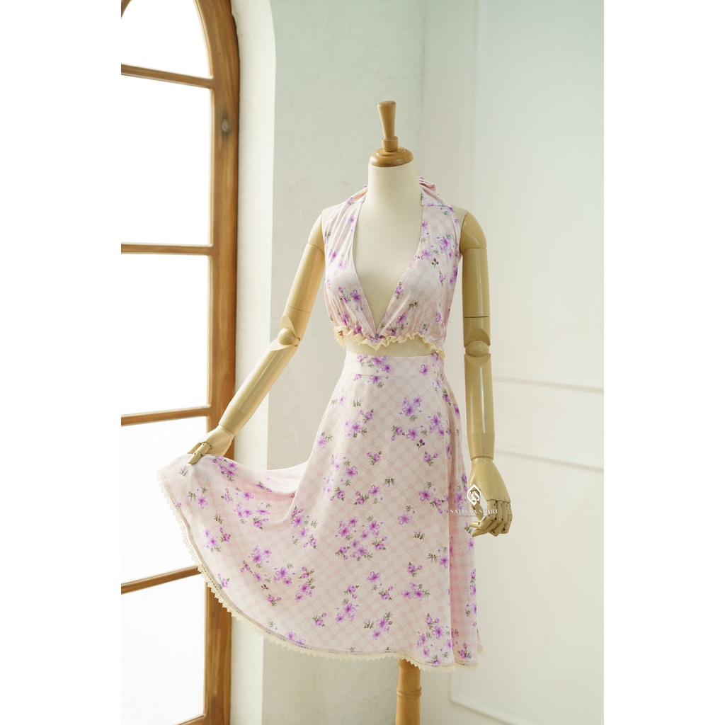 Allura Dress Motif | Baju Tidur Wanita l Lingerie By Safiyya Syari