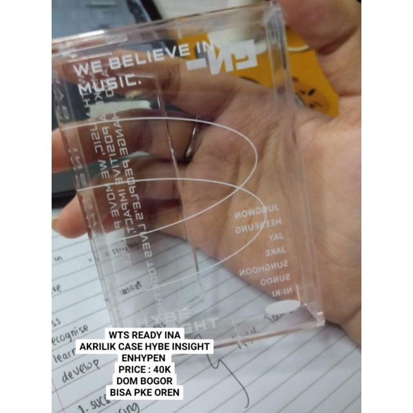 AKRILIK CASE HYBE INSIGHT ENHYPEN
