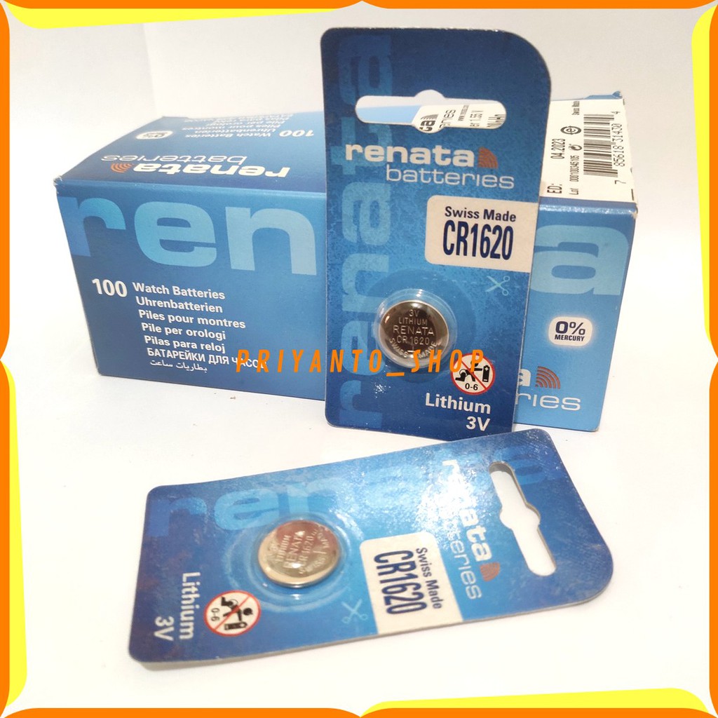 RENATA CR-1620 CR 1620 3V LITHIUM BATTERY BATERE RENATA CR1620 ORIGINAL