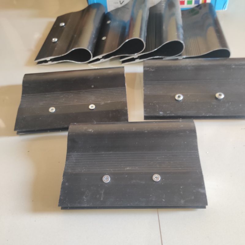 gagang rakel ALUMUNIUM hitam sablon manual