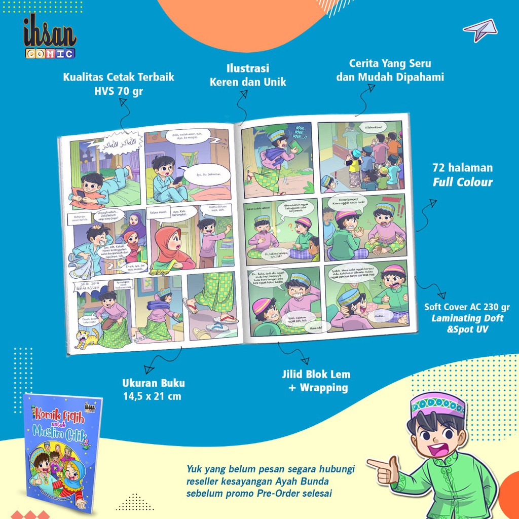 Komik Fiqih untuk Anak Muslim Vol 1 &amp; 2