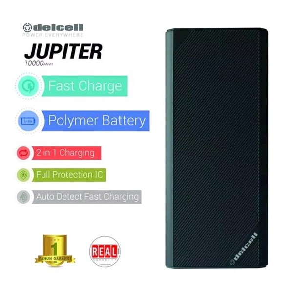 Powerbank Delcell Jupiter 10000mah Original Power Bank Delcell Jupiter 10000