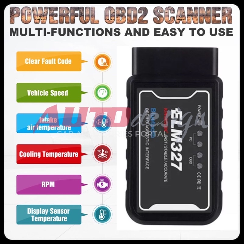 Car Diagnostic PIC18F25K80 OBD2 ELM327 V 1.5 Bluetooth dan Wifi Scanner