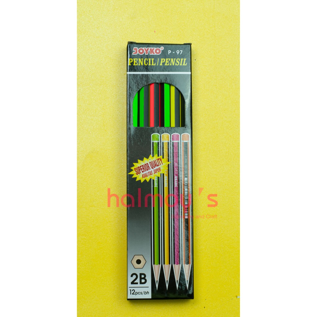

PENSIL KAYU 2B JOYKO P - 97 ( 1 BOX = 12 PCS )