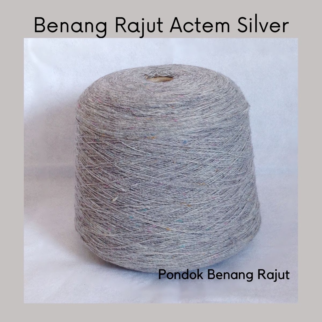 Benang Rajut Actem Silver