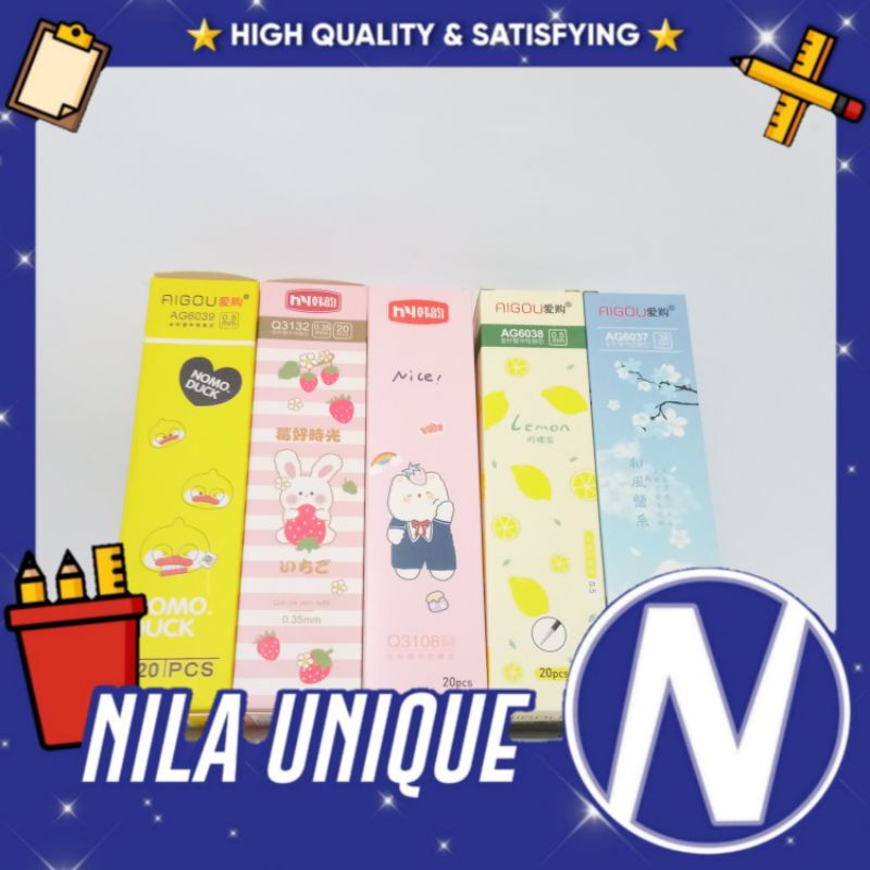 

(ISI : 20 PCS) REFILL BOLPEN LUCUU / ISI BOLPEN KARAKTER/ REFILL BOLPOINT GEL