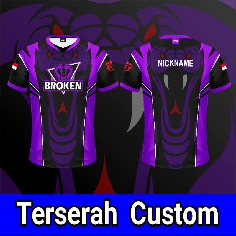 BAJU JERSEY CUSTOM GAMING FF TC001