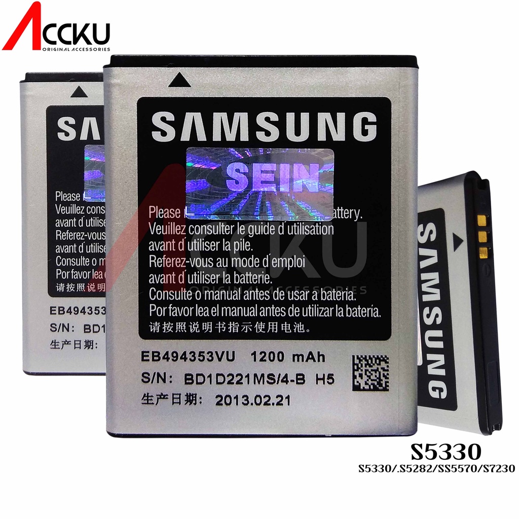 BATERAI BATTERY SAMSUNG S5330 / S525 / S7230 / S5570 / S5282 ORI 99%