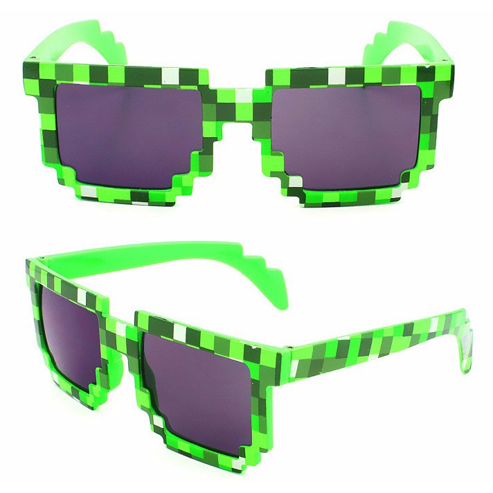 Kacamata Model Pixel Minecraft Mosaics UV400 for Kids - 088