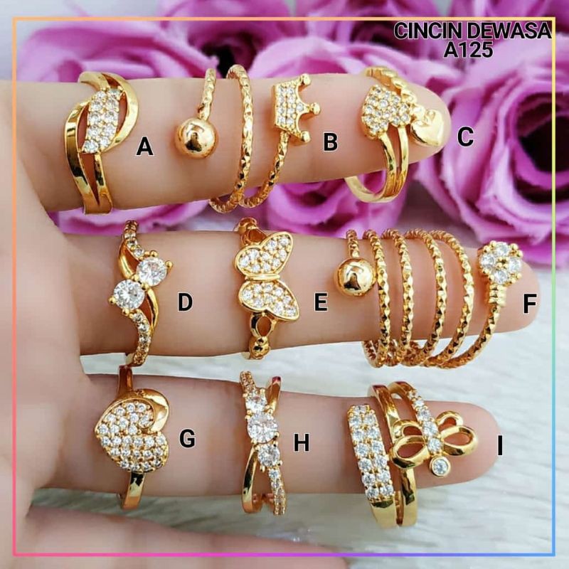 perhiasan xuping-cincin xuping-xuping lapis emas