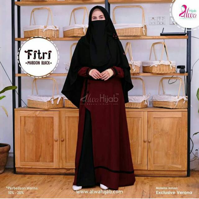 Alwa hijab gamis fitri