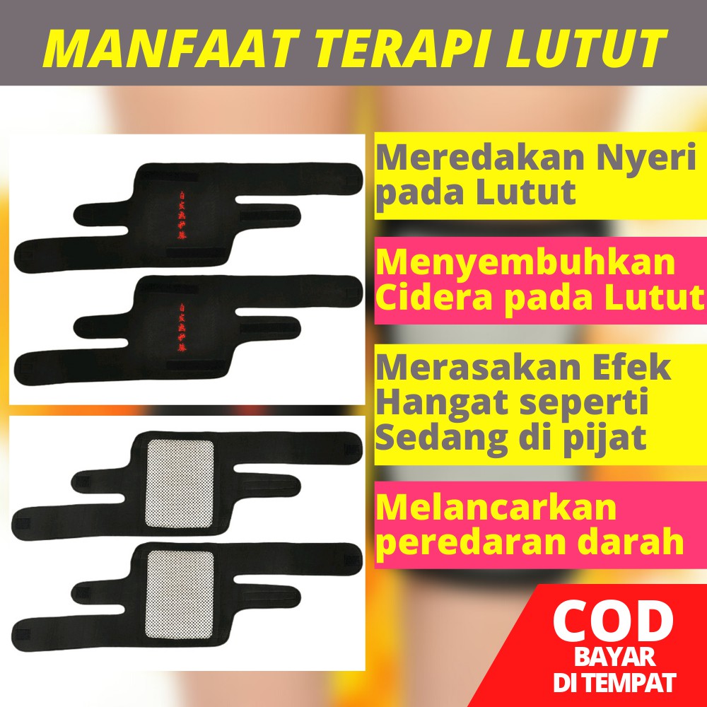 ALAT TERAPI LUTUT MAGNETIK SABUK TERAPI PEMANAS NYERI LUTUT DEKER DENGKUL KAKI HG05