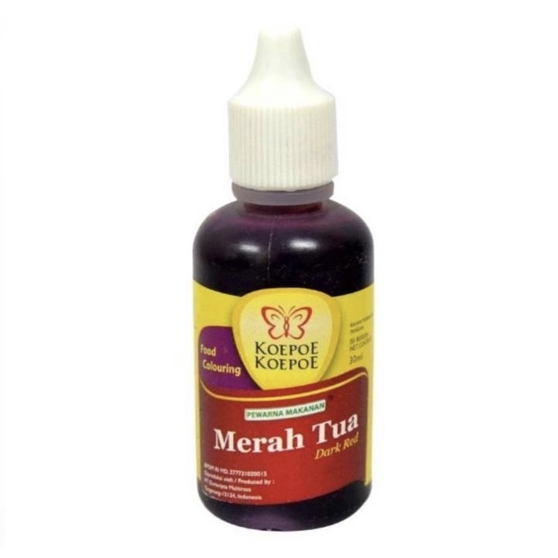 

PEWARNA MAKANAN (MERAH TUA) 30ML