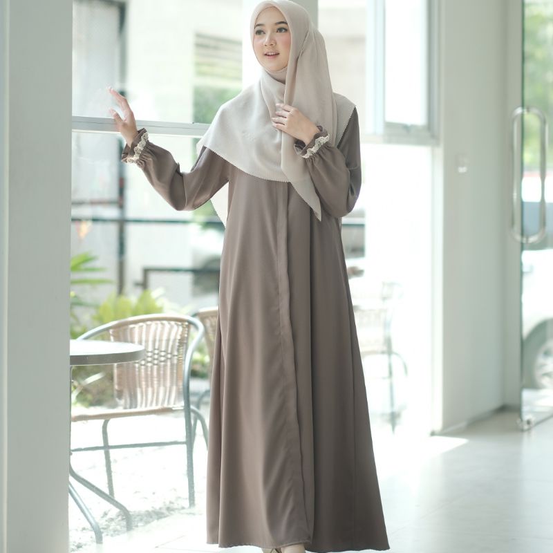 Amira dress Gamis Princess Casual dress daily gamis renda baju muslimah BISA COD-4