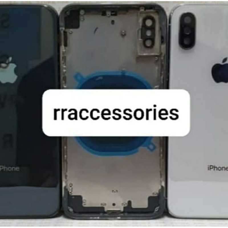 Jual kesing housing back casing fullset iphone x original new Indonesia