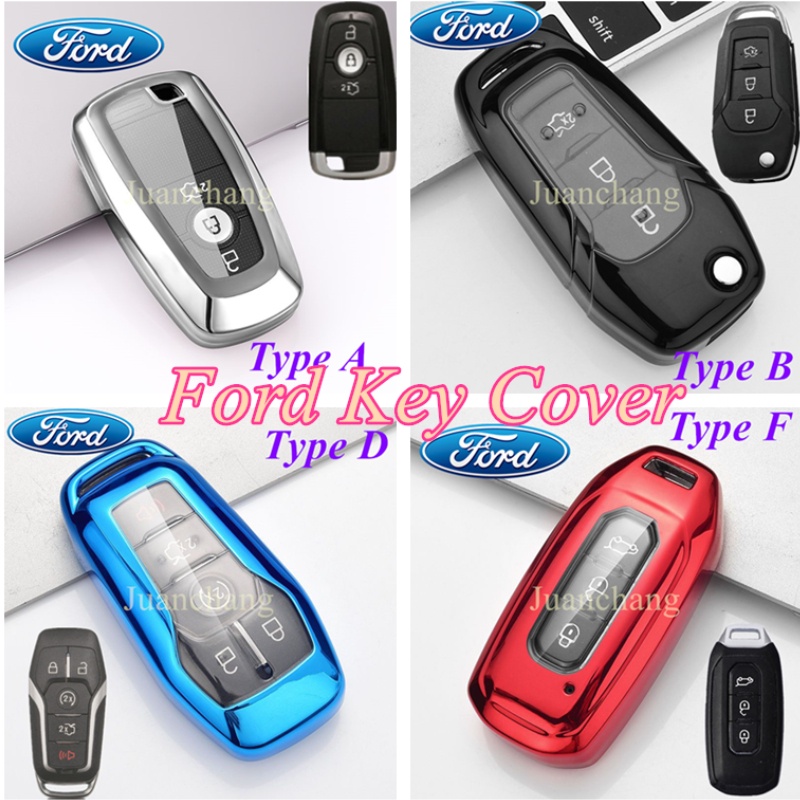 Case Pelindung Kunci Remote Mobil Bahan TPU Lembut Untuk Ford Fusion Fiesta Escort Mondeo Mustang F-150 Explorer Edge 2019 S Max 2ga